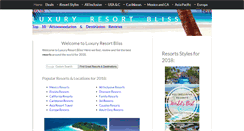 Desktop Screenshot of luxury-resort-bliss.com