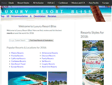 Tablet Screenshot of luxury-resort-bliss.com